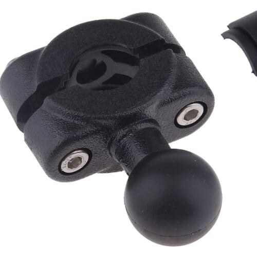 Rear View Mirror Phone Holder Motorbike Clamp 1'' Ball Adapter Fit 17mm Tube