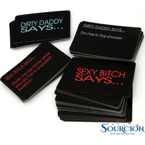 Hot-sale Sex Game Bed Room Bedroom Commands Adult Card Game Risque Fun 108 Cards Hen Party Valentines Day