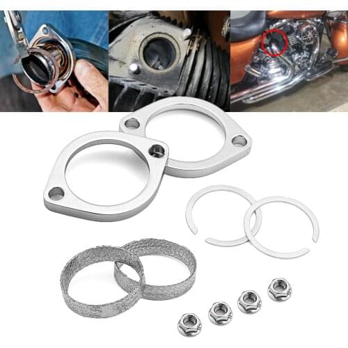 Motorcycle Accessories Exhaust Tail Pipe Flange Gaskets Install Kit For Harley Davidson Big Twin 1984-2018 Models