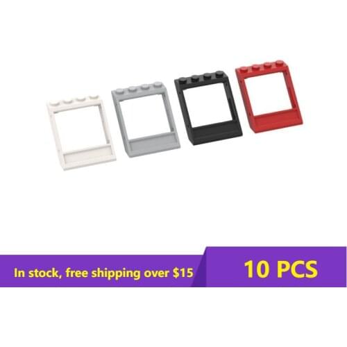 10PCS MOC 60806 3X4X3 3 Roof Windows With Bottom Plate Building Blocks MOC Technial Parts Kids DIY Educational Toys Best gifts