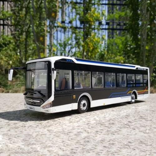 Diecast 1:42 Scale Bus Black LCK6126 Hager Bus Alloy Model Metal Adult Collection Toys Decoration Souvenir Display Gifts Show