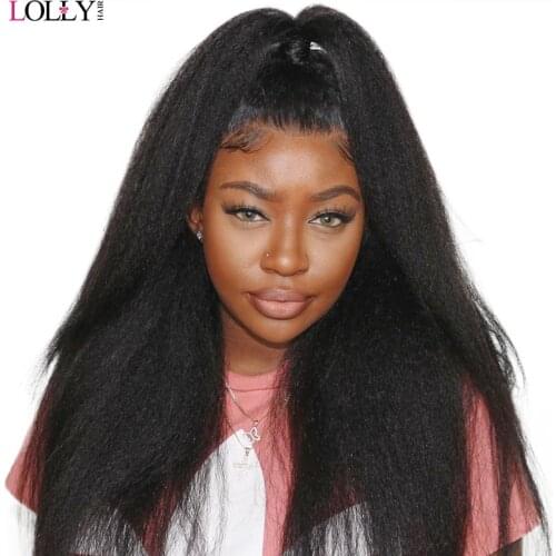 Yaki Straight Wig Malaysian Lace Front Human Hair Wigs Pre Plucked Remy Closure Wig 13x4 /13x6x1 Human Hair Wigs For Black Women