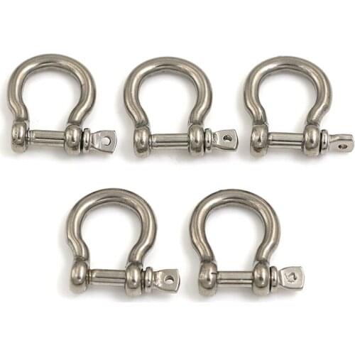 M4 m5 m6 m8 m10 m12 304 Stainless Steel Rustproof Screw Pin Anchor Bow Shackle Clevis European Style
