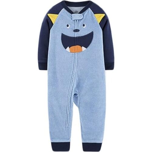 Fashion Unicorn Baby Girl One-piece Soft Freece Kids Stay At Home Romper Newborn Infant Boys Pajamas Baby Clothes