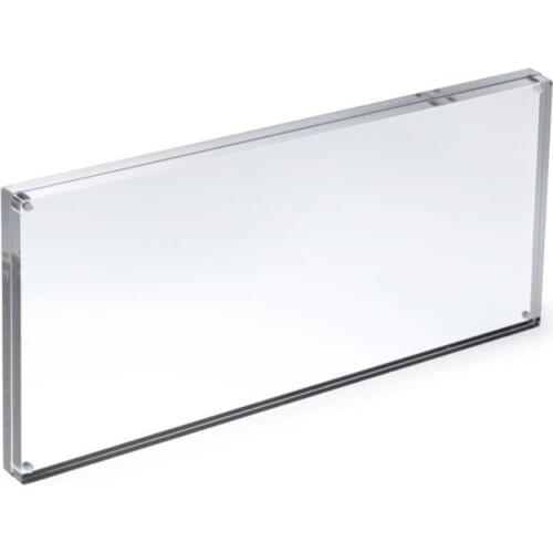 15X30CM Panoramic Sign Frame Tabletop Menu Holder Box With Magnetic Closure2 Sided - Clear Magnetic Picture Frames