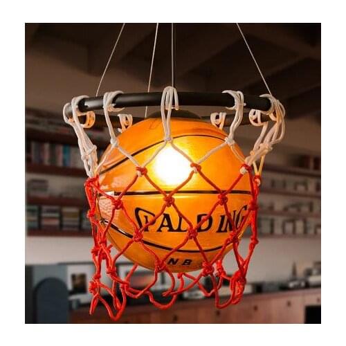 American Basketball pendant lights Restaurant Stadium Sports Theme Shop Decoration Pendant Lights Industry Ways Childrens Room