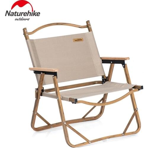 Naturehike Portable Lightweight Aluminum Alloy Folding Chair Compact Heavy Duty Foldable Camping Backrest Armchair