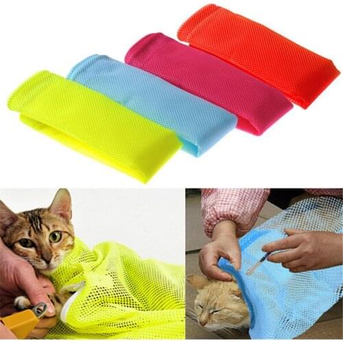 Products For Pet Grooming Bag Cleaning Mesh Bag Avoid Being Caught Cat Bath Bags Secure Trim the nails Multifunctional Goods