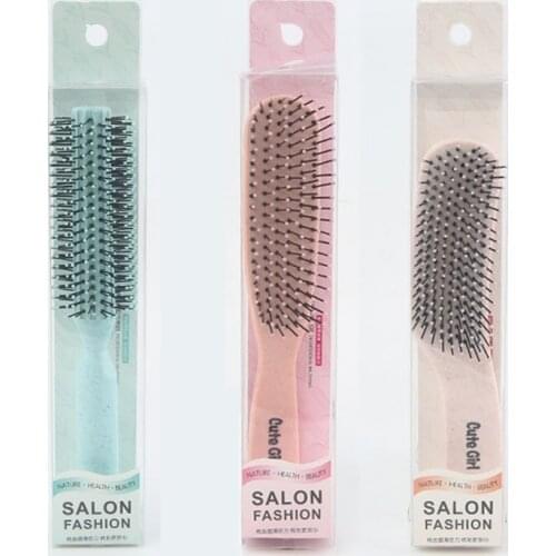 3 Shapes Hair Cylinder Comb Scalp Massage Comb Hairbrush Wet Curly Hair Brush For Salon Hairdressing Styling Makeup Tools