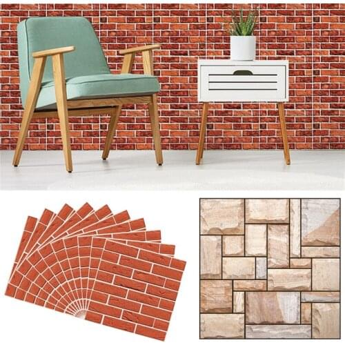 Self Adhesive 3D Wood Grain Wallpaper Waterproof Wall Sticker for Office Bedroom Kitchen Living Room Home Decoration