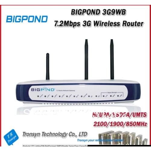 Cheapest Original Unlock HSDPA 7.2Mbps BigPond 3G9WB 3G Wireless Router With Ethernet RJ45 Port