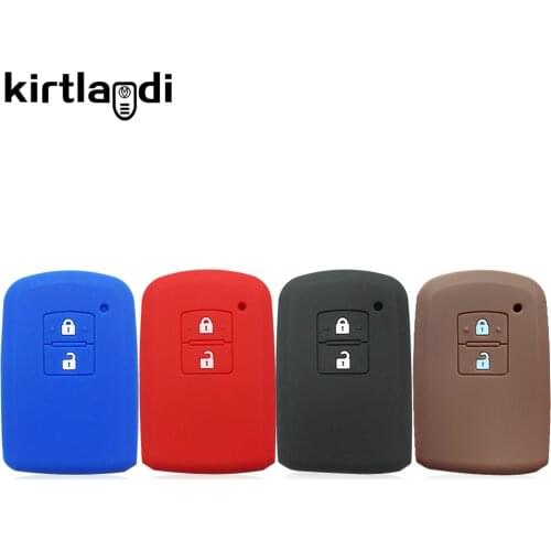 Silicone key case holder keychain cover for toyota auris yaris Camry 55 RAV4 2 button remote control protection keyless shell