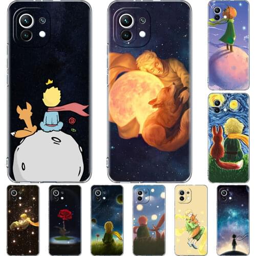 Silicone Phone Case For Xiaomi Mi Poco X3 NFC 10T Pro 11 M3 Note 10 Lite F3 9T F1 11i Clear Soft Back Cover Little Prince Fox