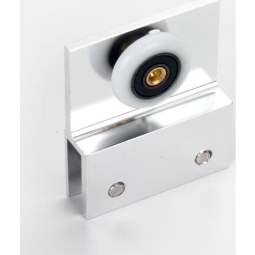 Old Shower Room Glass Aluminum Single Hanging Wheel Old Double Sliding Door Partition Wheel Bathroom Double Hole Single Roller