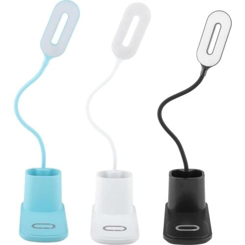 LED Desk Lamp with Wireless Charger, Table Lamp Lighting with 3 Brightness Level for Reading Study