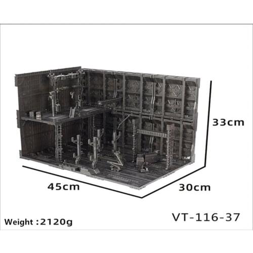 Universal HANGAR garage frontline base scene VT-116-37 for Bandai Gundam free combination DM017