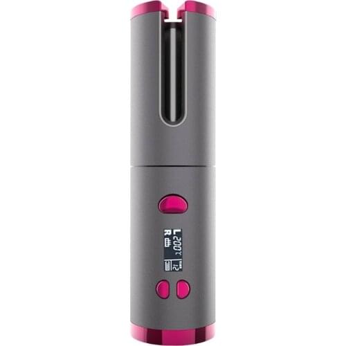 Hair Waver USB Charging Hair Curler LCD Display Auto Rotating Styling Tool