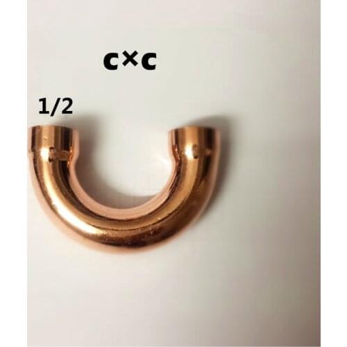 1/2 " 12.7mm 180 degree Return Bend C X C copper elbow brass fitting refrigeration parts air condition fittings pipe fitting