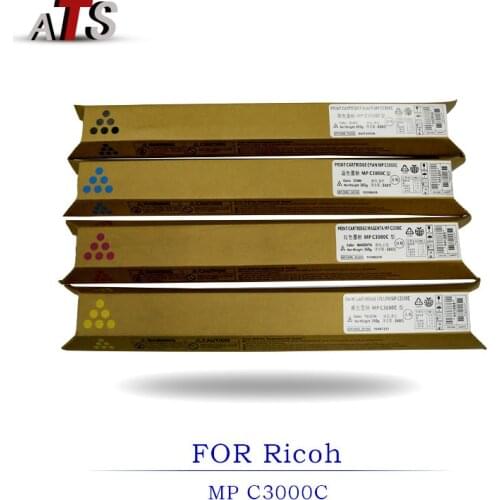 1PCS photocopier fitting MP C3000 Toner Cartridge Compatible for Ricoh Aficio MPC3000C Copier Spare Parts with toner powder