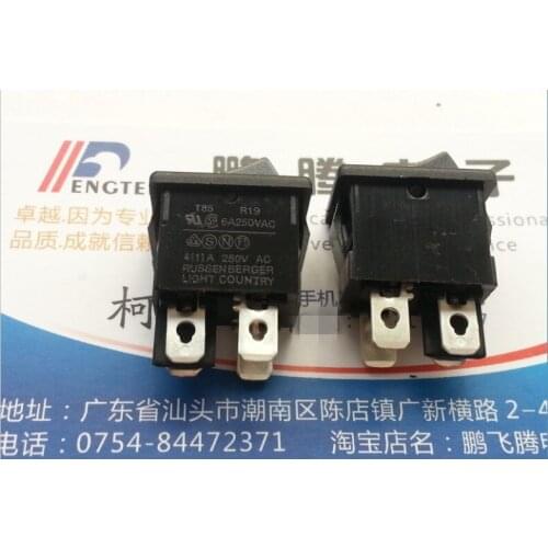 1PCS Taiwan LIGHT COUNTRY high current rocker switch 4 feet 2 files rocker toggle power switch R19