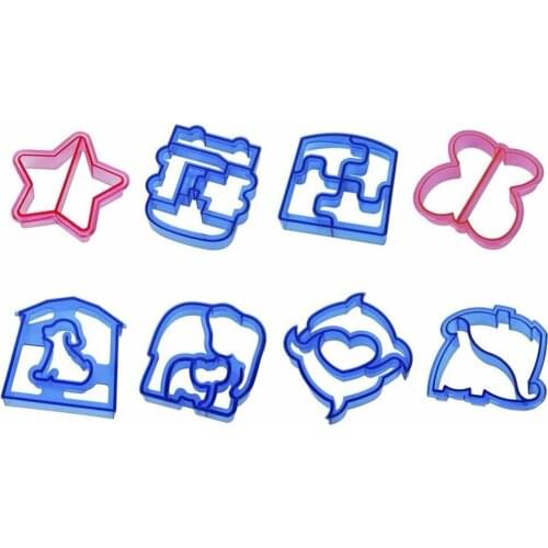 Facemile 10PCS DIY Animal Bread Sandwich Cutters Mold Cake Cookie Baking Mould Toast Moulds Cake Maker Biscuit Food Cutter Mold