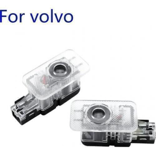 2pcs Car Led Door Welcome Light Laser Ghost Shadow Projector Logo Light For VOLVO XC60 XC90 S80 S60 S80L S60L V60 V40 2012-2019