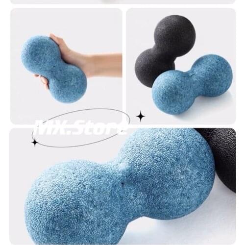 2Pcs Yoga Ball Peanut Acupoint Pilates Massage Point Sole Relaxation Rolling Solid Fascial Non-Slip Load-Bearing Massage Ball