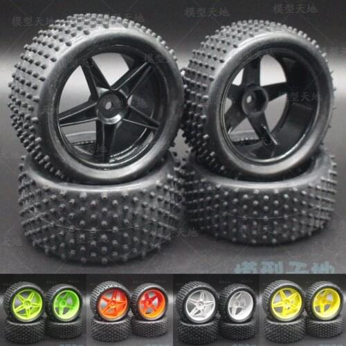 4PCS/SET Off-Road Tires Wheel Rim Tyres 85MM For Buggy Short Truck Flying Nanda HPI HSP 94106 94166 94107 94170 94177 66010-30