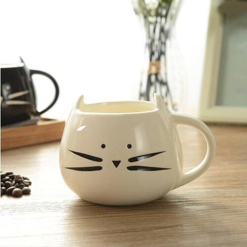 400ml Cute Cat Animal Coffee Milk Mug Creative Ceramic Cups Porcelain Tea Mugs Breakfast Drinkware Novelty Nice Gifts tea cup