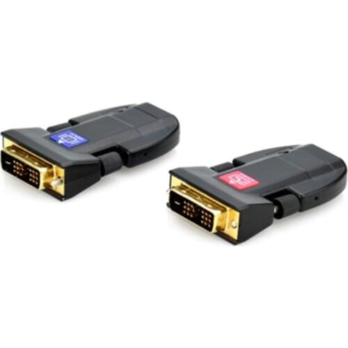Professional DVI-D Extender 4K over single fiber Optic Cable up to 300M and up to 3840x2160@30Hz resolutions supported