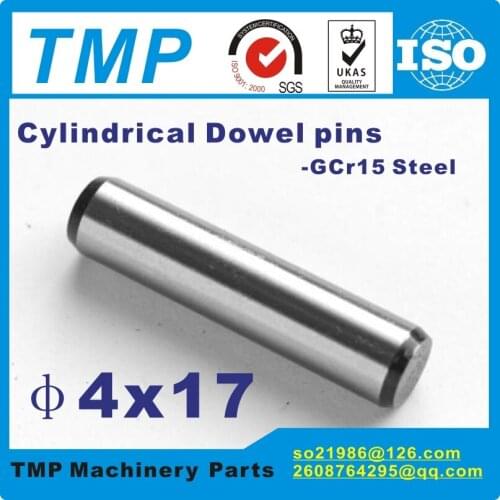 50 pieces/Lot 4x17mm Locating Pins/Dowel pins/Cylindrical position pins For Mechanical Uses-TLANMP Material:Steel GCr15