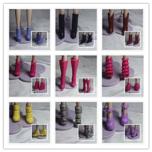 1/6 Doll Accessories Fashion Sneaker Flat Shoes Genuine Sandals Shoeshigh-heeled shoes for Barbie Doll Shoes