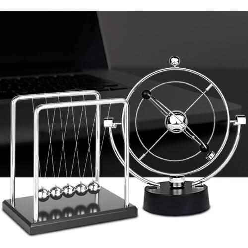 Home decoration accessories modern newtons Physics Science Pendulum newton balls maglev kit Cradle Balance Steel Balls Science