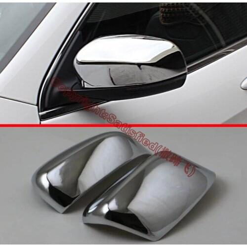 ABS Chrome Car Accessories Side Mirror Cover Trim Rear View Cap Overlay Molding Garnish For Jeep Compass 2017 2018