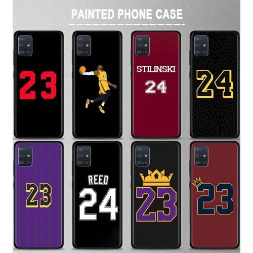 Phone Case For Samsung Galaxy A51 A71 5G A21s A11 A31 A41 A91 A72 A12 A02s Soft Silicon Back coque Shell Basketball 23 24 Number