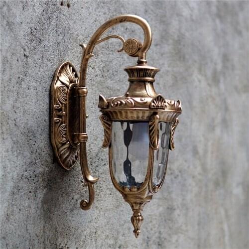 European style outdoor Wall Lamps American villa retro garden LED exterior wall lamp waterproof outdoor LU627 ZL460