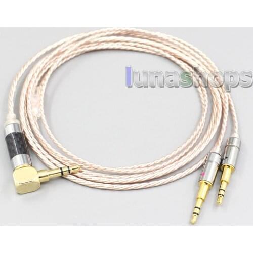 LN006881 Hi-Res Brown XLR 3.5mm 2.5mm 4.4mm Earphone Cable For Hifiman HE560 HE-350 HE1000 V2 Headphone 2.5mm pin
