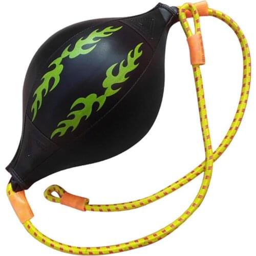 Quality Faux Leather Punching Ball Pear Boxing Bag Inflatable-Reflex Speed Balls Fitness Training Double End Boxing Speed Ball