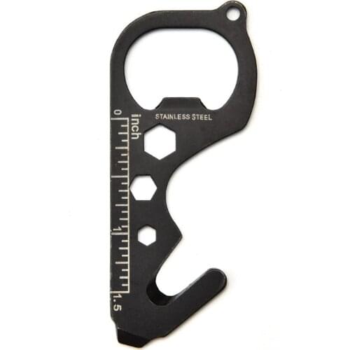 Multi-function Stainless Steel Multi Tool Card Bottle Opener Keychain High Hardness Twist Bottle Opener For Can Wine Beer