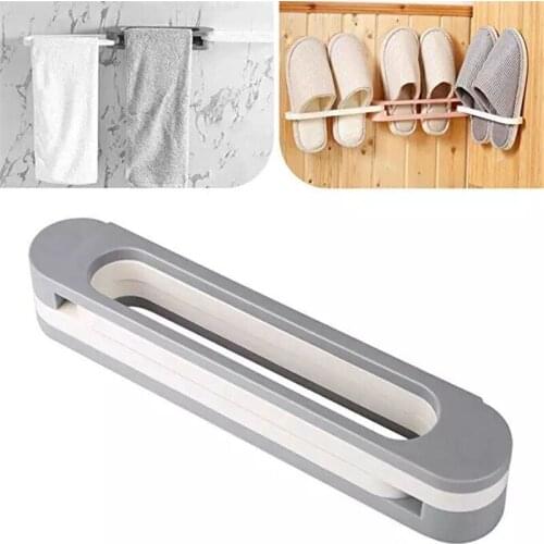 New Wall Mounted Shoe rack Holder Organizer ajustable Shoe Storage Rack Hanging Shelf One Change Into Three home accessories