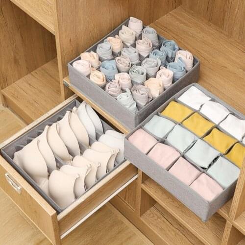 New Underwear Bra Organizer Storage Box Drawer Closet Organizers Boxes For Underwear Scarfs Socks Home Storage Kitchen Cocina