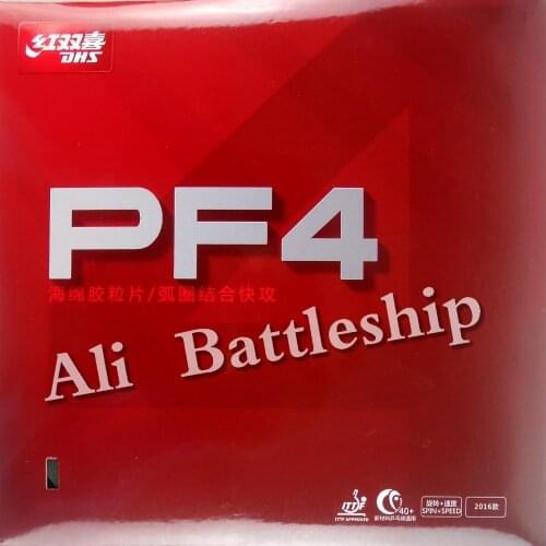 Original DHS PF4# PF 4 PF-4 pips-in table tennis pingpong rubber with sponge