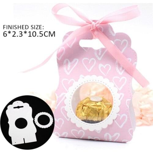 Chocolate Gift Box Metal Cutting Dies For Scrapbooking Stamp/Photo Album Decorative DIY Folding Handbag Embossing Etching Knife