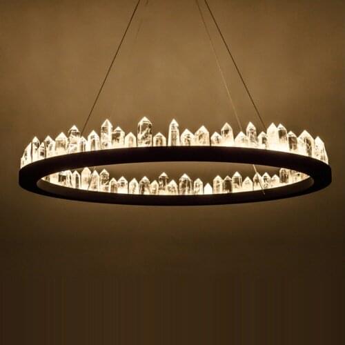LED Nordic Iron Crystal Ring Designer LED Light.Pendant Lights.Pendant Lamp.Pendant light For Dinning Room Foyer