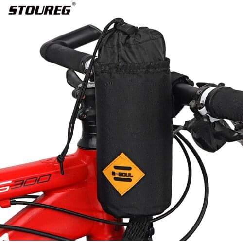 Portable Cycling Bicycle Handlebar Bag Riding Kettle Bag Bike Handlebar Stem Bag Sport Water Bottle Carrier Bicycle Accessories