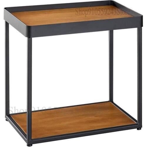 Modern Minimalist Mini Living Room Sofa Solid Wood Double Side A Few Corners Bedside Table Small Table Marble Small Coffee Table