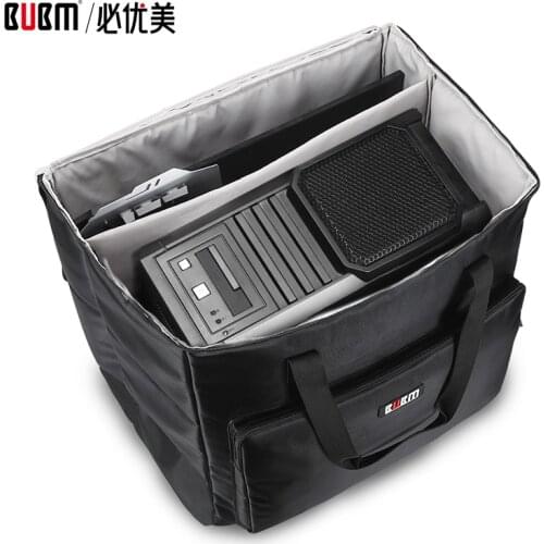 BUBM bag for computer host equipment game console bag case for screen keyboard digtal receiving storage organizer