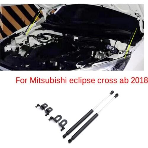 Carbon Steel 2XHood Damper Lift Support Rod Hydraulic Jackstay Car Accessories For Mitsubishi eclipse cross ab 2018 Car-styling