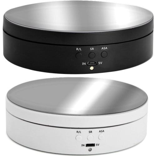 3 Speeds Electric Rotating Display Stand Mirror Turntable Jewelry 360 Degree Display Stand Base For Photography Video Shoot
