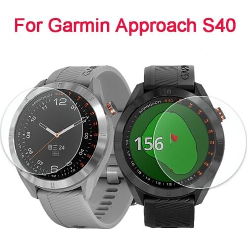 5pcs Tempered Glass For Garmin Approach S40 Smart Watch Film Guard Ultra Clear Scratch Proof Film for GARMIN S 40 0.3mm 2.5D 9H